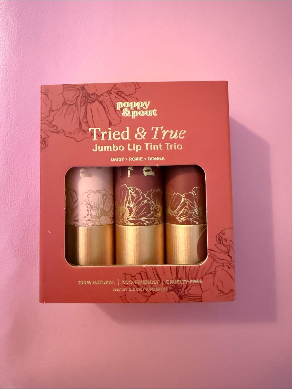 Poppy and Pout Tried & True Jumbo Lip Tint Trio